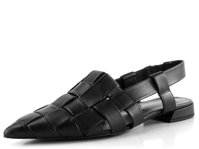 Högl baleríny s volnou patou schwarz 1-101930-0100