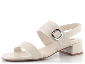 Högl luxusní sandály na podpatku creme 1-102610-1200