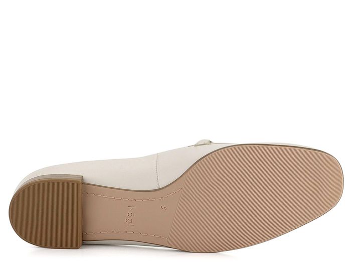 Högl luxusní mokasíny s kováním Creme 7-131760