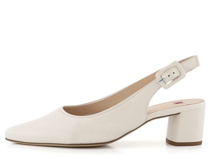 Högl elegantní hladké lodičky s volnou patou Creme 3-104600