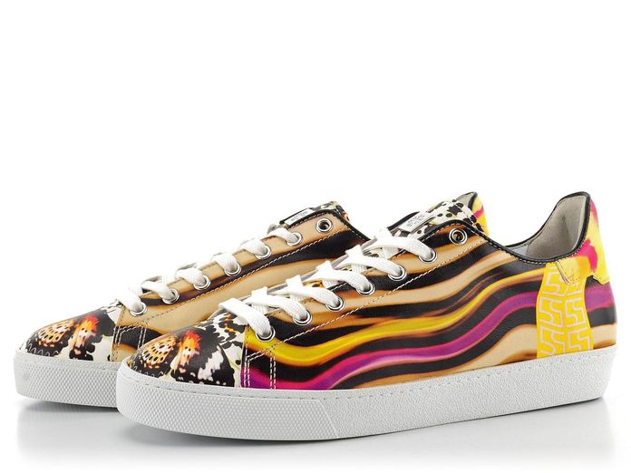 Högl pestrobarevné sneakers polobotky Pink multi 1-100340