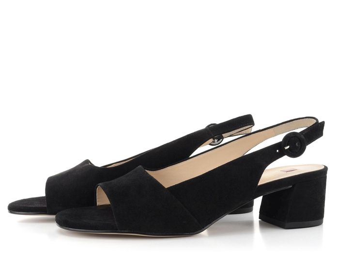 Högl semišové sandály black 9-102112