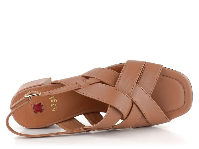 Högl sandály s propletenými pásky Almond 3-103510