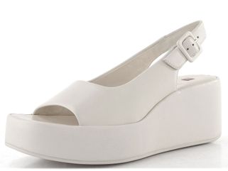 Högl kožené sandály na klínku creme 1-102510-1200