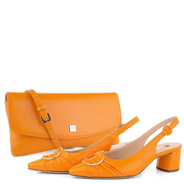 Högl lodičky s volnou patou mango 9-104635