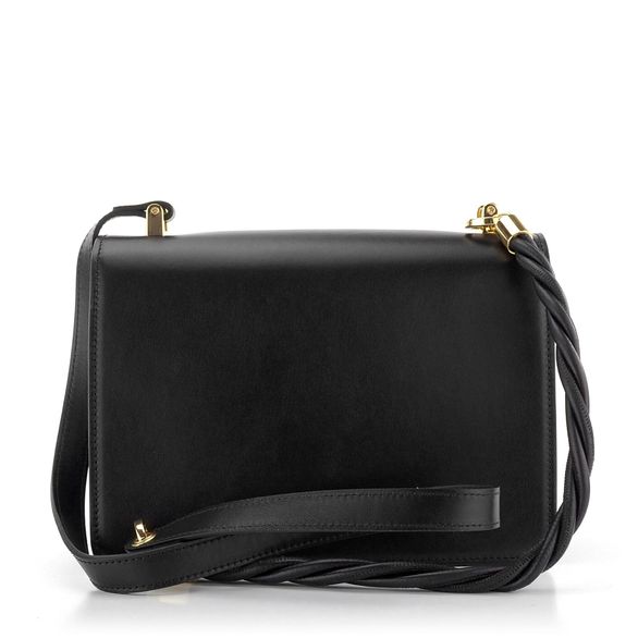 Högl hladká černá crossbody kabelka 1-143510