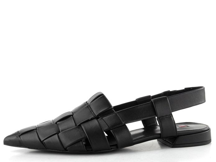 Högl baleríny s volnou patou schwarz 1-101930-0100