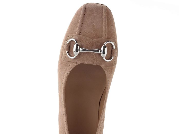 Högl semišové baleríny sand 1-100922-1300