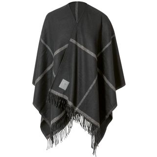 Högl luxusní vlněný pléd - pončo schwarz 0-196200-0100