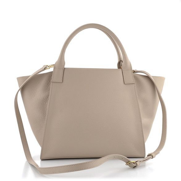Högl menší skládaná luxusní kabelka Light Taupe 3-143710