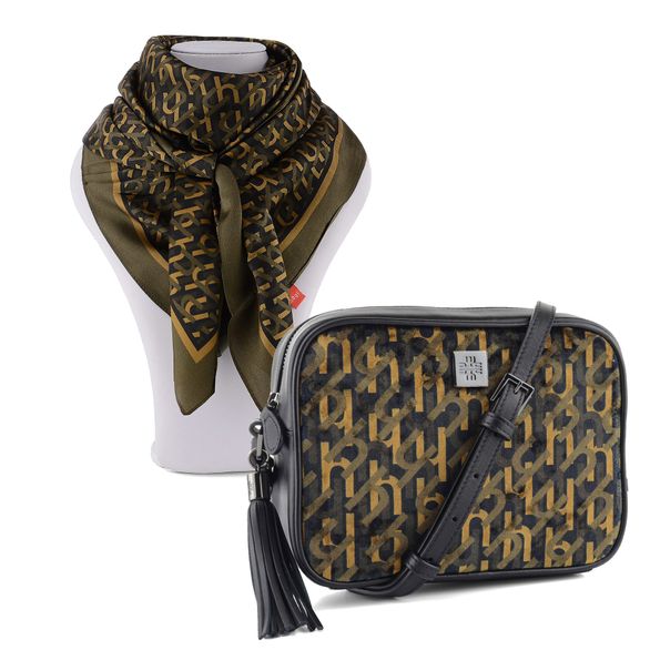 Högl crossbody kabelka Schwarz Oliv 0-144518