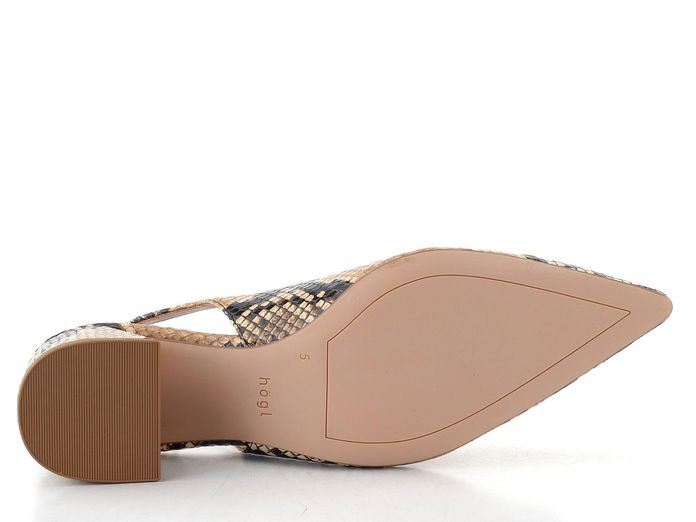Högl hadinkové lodičky s volnou patou camel 1-104627-2200