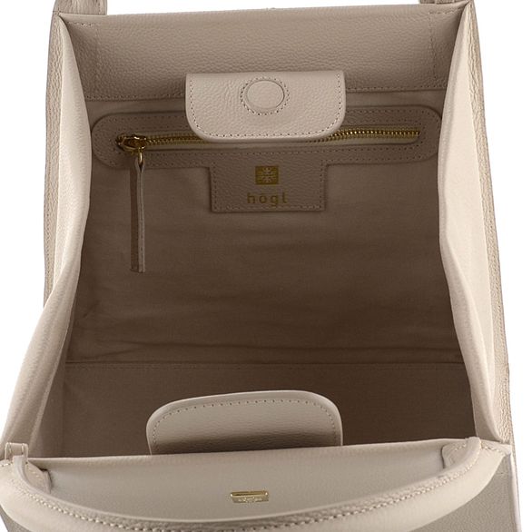 Högl menší skládaná luxusní kabelka Light Taupe 3-143710