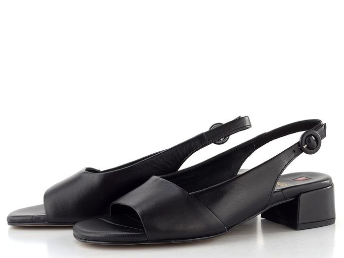 Högl luxusní sandály na podpatku schwarz 1-102600-0100