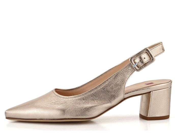 Högl elegantní hladké lodičky s volnou patou Light Bronze 3-104601