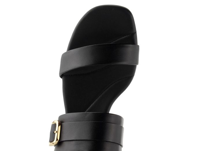 Högl luxusní sandály na podpatku schwarz 1-102610-0100