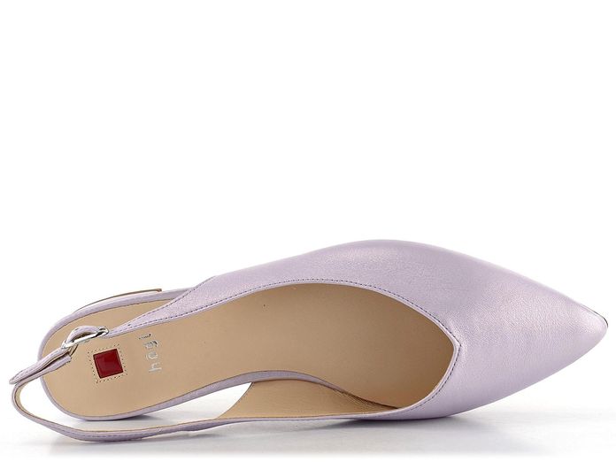 Högl luxusní  metalické baleríny s volnou patou Lavender 5-100111