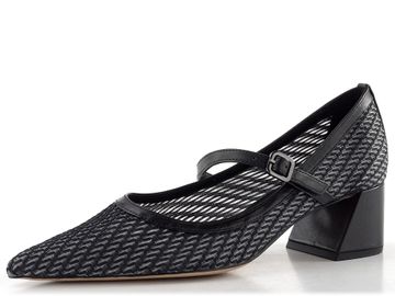 Högl vzdušné lodičky s nártovým páskem černé 1-104528-0100