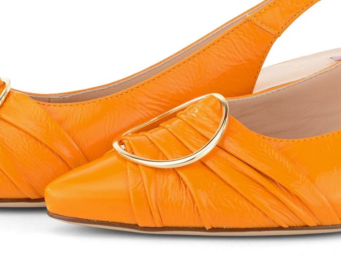Högl lodičky s volnou patou mango 9-104635