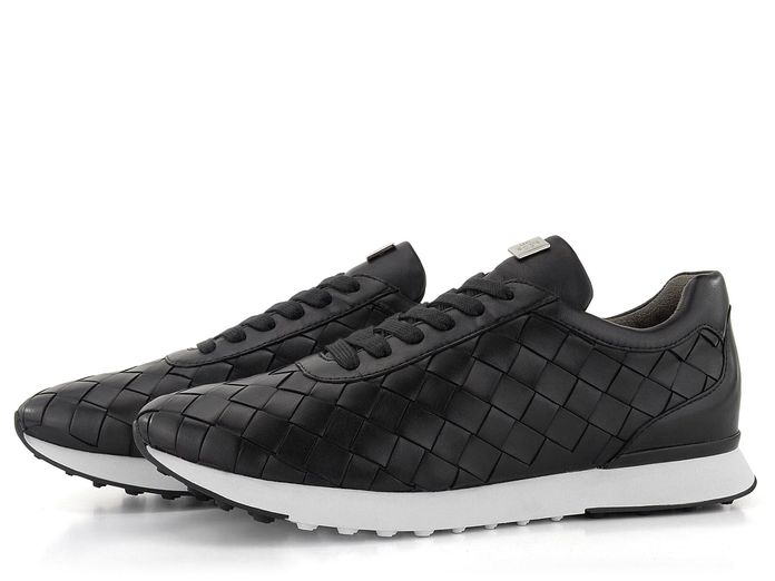 Högl luxusní proplétané polobotky Black 3-102340