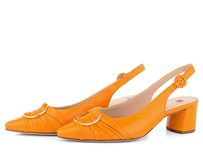 Högl lodičky s volnou patou mango 9-104635