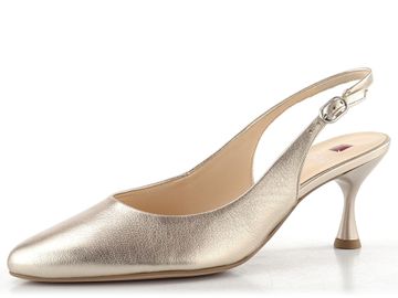 Högl metalické lodičky s volnou patou ligthbro 1-106101-7800