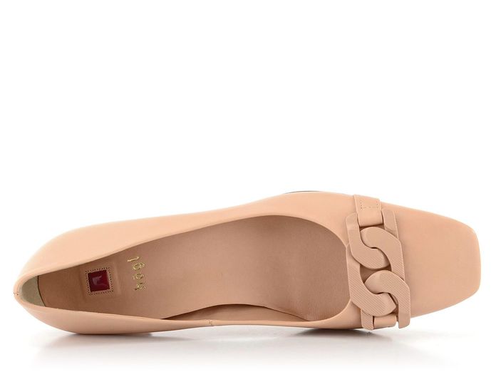 Högl lodičky s karé špičkou Light nude 3-104020