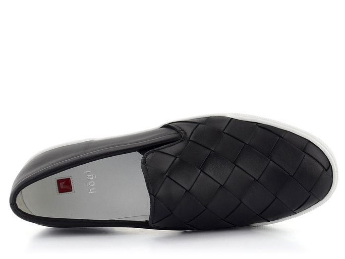 Högl prozouvací polobotky proplétané Black 3-103610