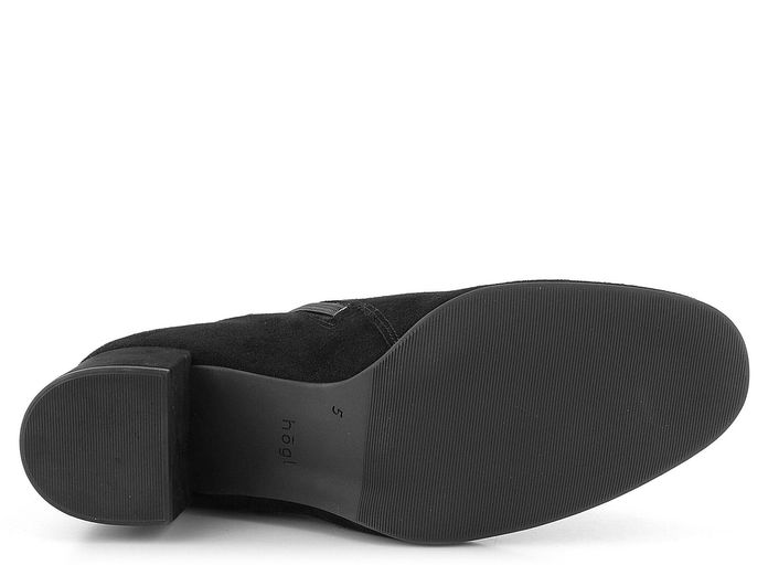 Högl elegantní velurový kotník Schwarz 4-134102