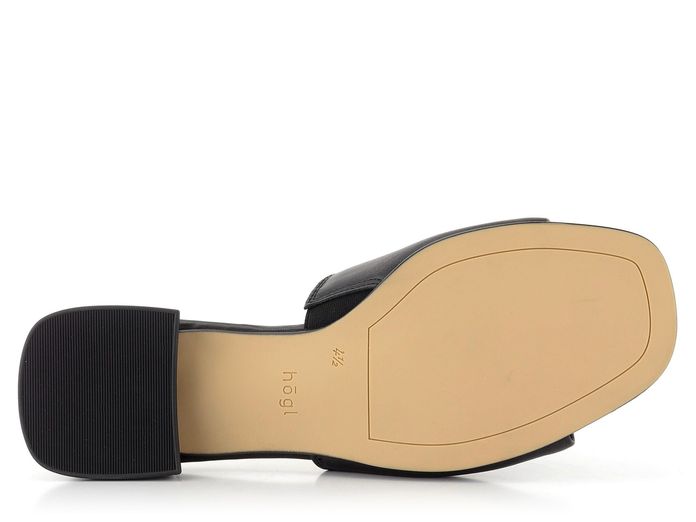 Högl elegantní vykrojené pantofle Black 3-101500