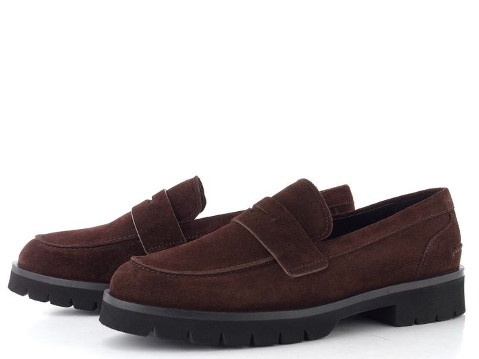 Högl luxusní semišové mokasíny chocplum 2-171602-2100