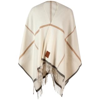 Högl luxusní vlněný pléd - pončo creme 0-196200-1200