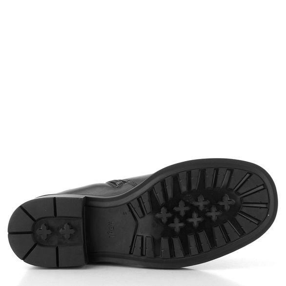 Högl hladký kotník na nízkém podpatku černý 0-101955-0100