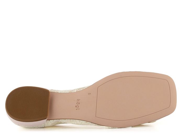 Högl baleríny se sponou Creme/Lightrose 5-101338