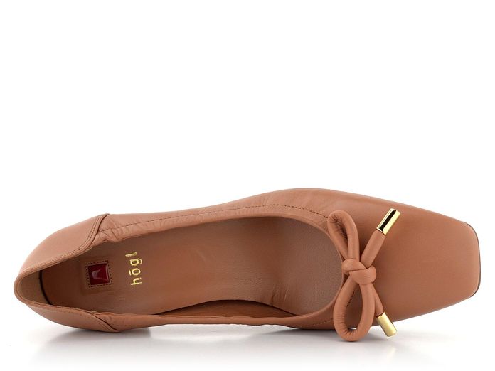 Högl lodičky s mašličkou Almond 3-104030