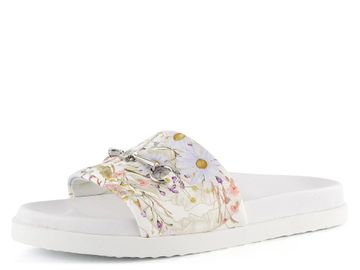 Högl pantofle s květinovým potiskem Weiss Multi 9-100849