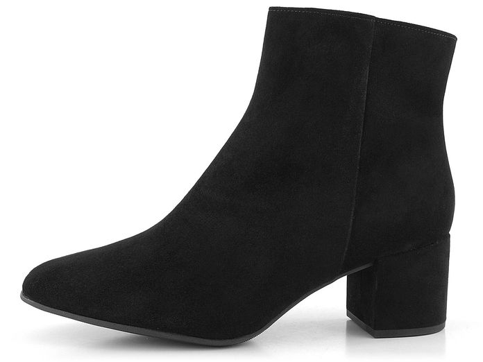 Högl elegantní velurový kotník Schwarz 4-134102