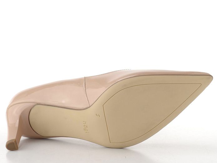 Högl lakované lodičky nude 0-176704-1800