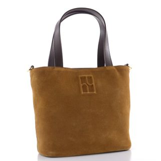 Högl luxusní malá crossbody kabelka camel/chocplum 2-145522-1121