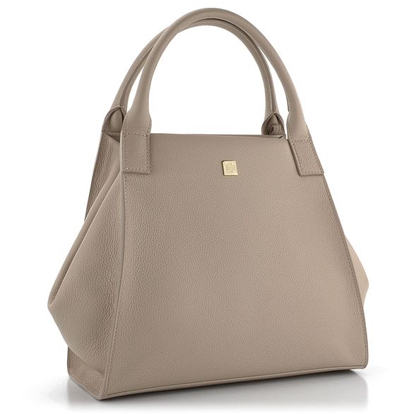 Högl menší skládaná luxusní kabelka Light Taupe 3-143710