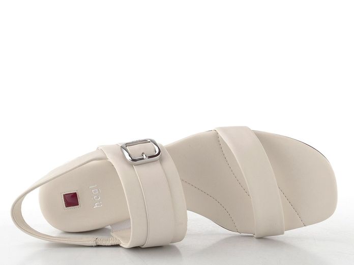 Högl luxusní sandály na podpatku creme 1-102610-1200