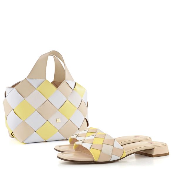 Högl luxusní proplétaná kabelka do ruky Banana Multi 3-147310