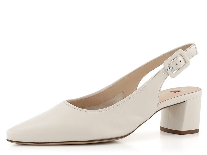 Högl elegantní hladké lodičky s volnou patou Creme 3-104600