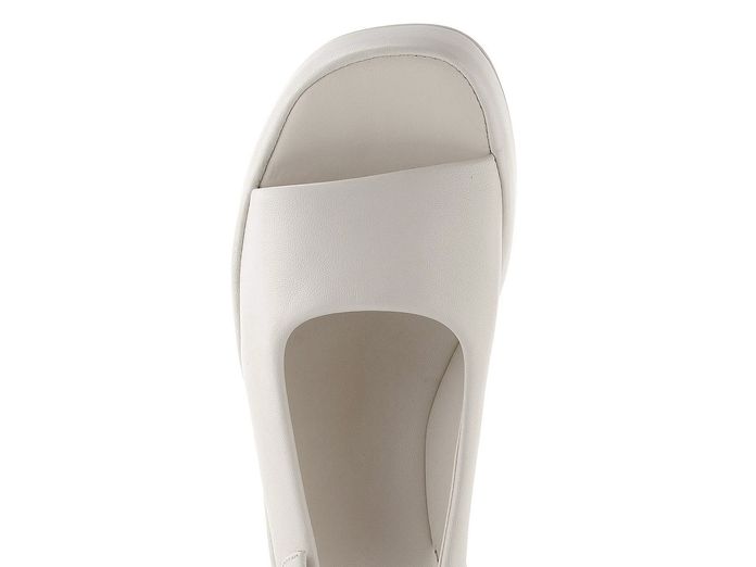 Högl kožené sandály na klínku creme 1-102510-1200