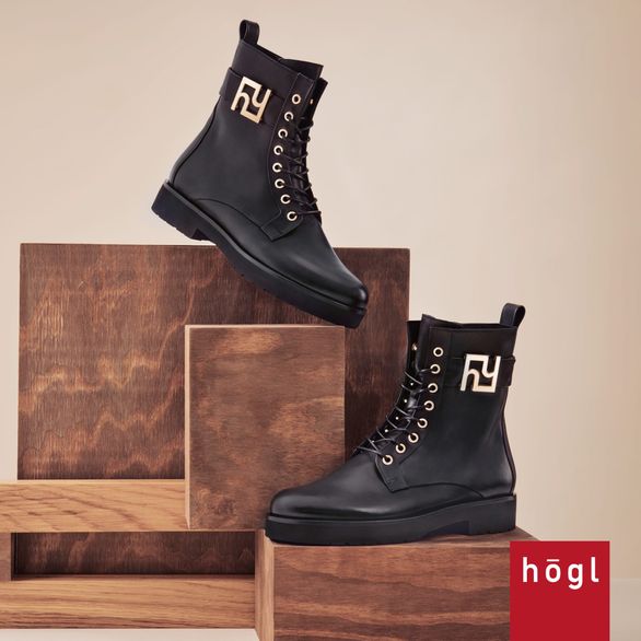 Högl luxusní černý kotník 2-100633