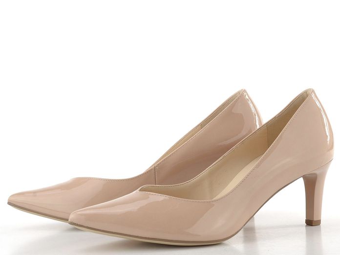 Högl lakované lodičky nude 0-176704-1800