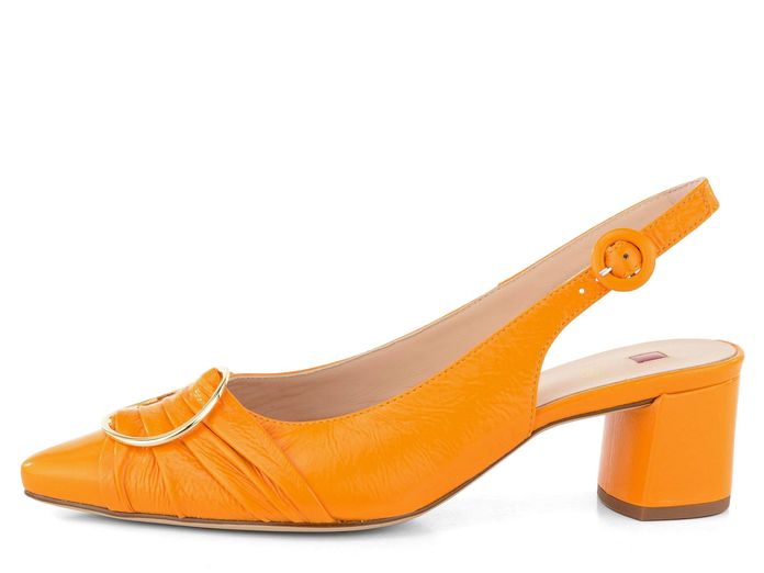 Högl lodičky s volnou patou mango 9-104635