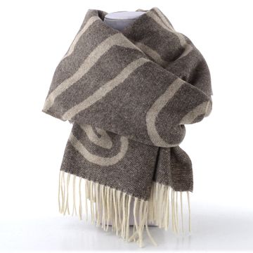 Högl kašmírový šál cashmere/darktaupe 0-157210-1494