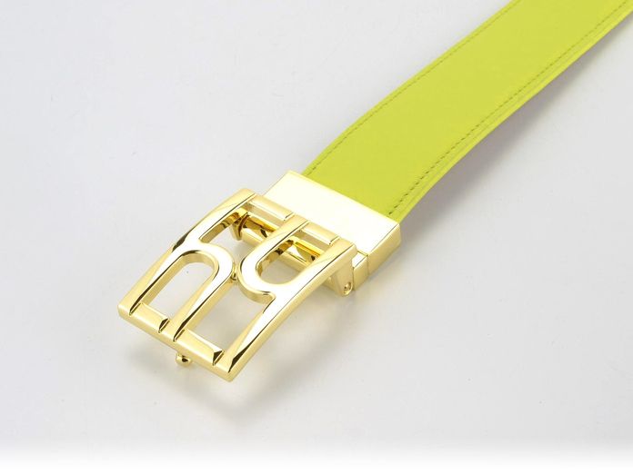 Högl dámský luxusní kožený opasek Lime/Sahara 7-156010