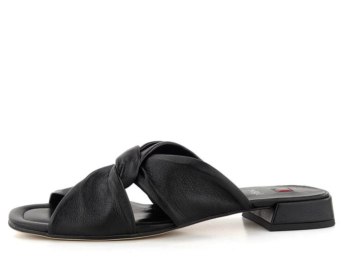 Högl nízké pantofle s kříženými pásky Black 3-101551